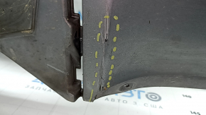 Bare front bumper BMW X3 F25 15-17 without park assist under LED fog lights, graphite, broken fasteners, scratches