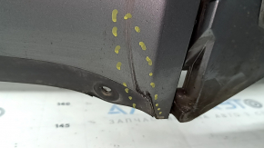 Bare front bumper BMW X3 F25 15-17 without park assist under LED fog lights, graphite, broken fasteners, scratches