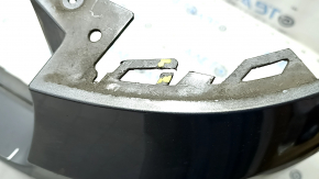 Bare rear bumper BMW X3 F25 15-17 for parking sensors, graphite, broken, missing fragments, scratches, broken fasteners