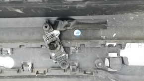 Bare rear bumper BMW X3 F25 15-17 for parking sensors, graphite, broken, missing fragments, scratches, broken fasteners