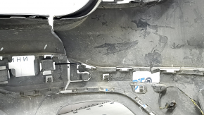 Bare rear bumper BMW X3 F25 15-17 for parking sensors, graphite, broken, missing fragments, scratches, broken fasteners
