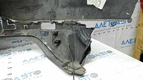 Bare rear bumper BMW X3 F25 15-17 for parking sensors, graphite, broken, missing fragments, scratches, broken fasteners
