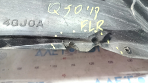 Front left fender liner Infiniti Q50 14-20 rear, tears