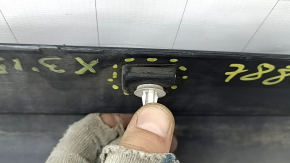 Right threshold BMW X3 F25 11-17 structure, scratches, broken fastening