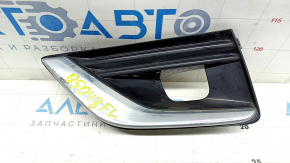 Left fog light frame for Infiniti Q50 18-20, chrome, Luxe, sand
