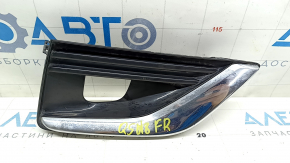 Right fog light frame for Infiniti Q50 18-20, chrome, Luxe, sand