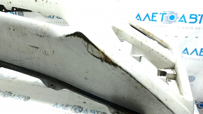 Infiniti Q50 18-20 front bumper without parking sensors, white, scratches