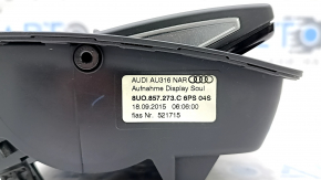 Monitor, display, navigation assembly for Audi Q3 8U 15-18 7" broken mount, stains on the screen