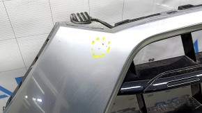 Audi Q3 8U 16-18 radiator grille assembly with emblem, gloss black, scratches on chrome