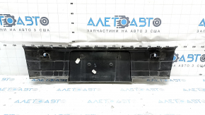 Audi Q3 8U 16-17 black gloss radiator grille trim, for a solid bumper, non-factory holes, sand