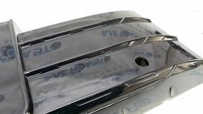 Audi Q3 8U 16-17 black gloss radiator grille trim, for a solid bumper, non-factory holes, sand