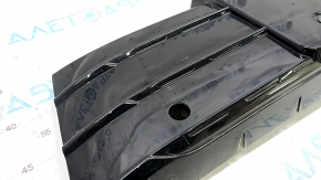 Audi Q3 8U 16-17 black gloss radiator grille trim, for a solid bumper, non-factory holes, sand