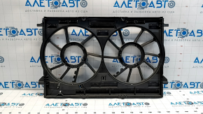 Diffuser radiator shroud bare Audi Q7 16-25 2.0T 3.0T for 2 fans, for a small 800W motor, broken mount