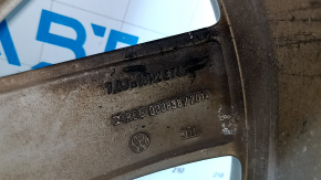 Wheel rim R18x7.0J VW Tiguan 09-16 curb, in need of repair