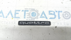 QUATTRO emblem on the tailgate of the Audi Q3 8U 15-18 type 2