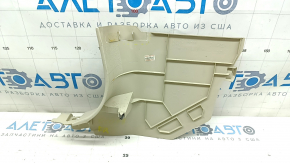 Infiniti Q50 14-20 front pillar trim, lower right, beige, broken mount