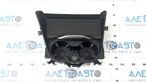 BMW X3 F25 15-17 center console cup holders, black, complete