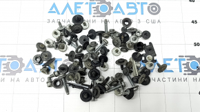 Incomplete set of hardware for the bumper, hood, and fenders of a BMW X3 F25 15-17