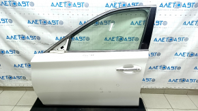 Infiniti Q50 14-20 front left door assembly, white, keyless, bumpers