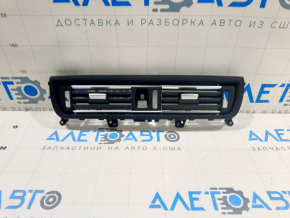 BMW 5 F10 11-16 Central Dashboard Air Deflector, Black with Chrome