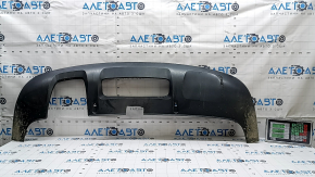 Audi Q3 8U 16-18 rear bumper lip, gray, for 1 dual exhaust, cutout for a non-factory towbar