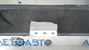 Audi Q3 8U 16-18 rear bumper lip, gray, for 1 dual exhaust, cutout for a non-factory towbar