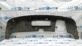 Audi Q3 8U 16-18 rear bumper lip, gray, for 1 dual exhaust, cutout for a non-factory towbar