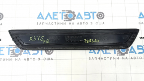 BMW X3 F25 11-17 black, worn outer front right door sill plate