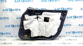 Door trim panel, front left, Chevrolet Bolt 17 - dark gray, rubber armrest, white plastic insert, no lock button, scratches