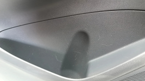 Door trim panel, front left, Chevrolet Bolt 17 - dark gray, rubber armrest, white plastic insert, no lock button, scratches
