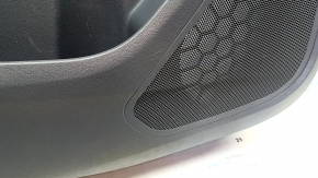 Door trim panel, front left, Chevrolet Bolt 17 - dark gray, rubber armrest, white plastic insert, no lock button, scratches