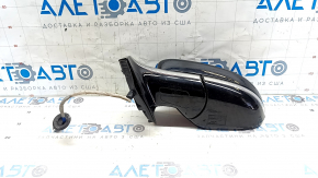 Left side mirror assembly for Chevrolet Bolt 17-19, 5 pins, black with chrome molding