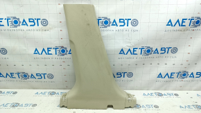 Lower left center pillar trim for Infiniti Q50 14-20, beige, scratches, needs cleaning