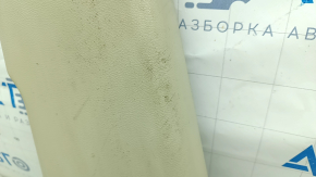 Lower left center pillar trim for Infiniti Q50 14-20, beige, scratches, needs cleaning