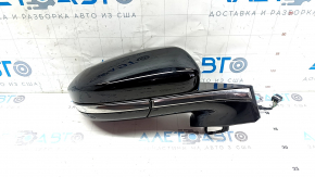 Right side mirror assembly for Chevrolet Bolt 17-19, 5 pins, black with chrome molding