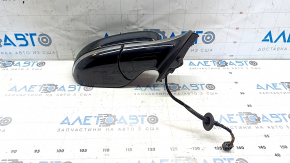 Right side mirror assembly for Chevrolet Bolt 17-19, 5 pins, black with chrome molding