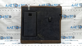 Rear seat, 2nd row, upper right, Audi Q3 8U 15-18, brown leather, with belt, dry-cleanable, broken armrest opening handle mount