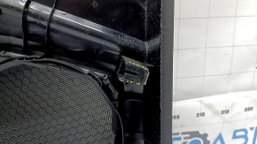 Front right door panel for Audi Q3 8U 15-18, black with brown leather, wood trim, with handle, dry-cleanable, broken fasteners