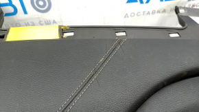 Infiniti Q50 18-21 black dashboard without airbag, under speaker, cracks, whitened plastic