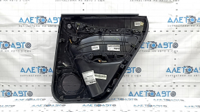 Door trim panel rear left Audi Q3 8U 15-18 black with brown leather, wood trim, with handle, broken fasteners