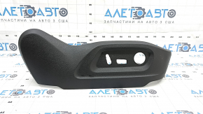 Passenger seat cover, side left, Audi Q3 8U 15-18, black, electric, scratch, crack in mount