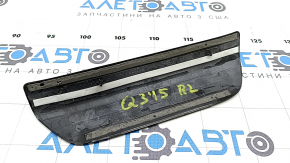 External door sill trim, rear left, Audi Q3 8U 15-18, black, scratches