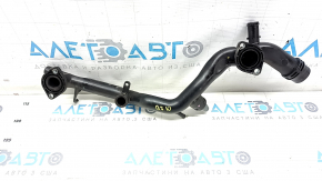 Cooling system pipe for Audi Q7 4L 10-15 plastic, with sensor