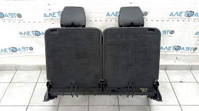 Rear seat backrest, 3rd row, complete, Audi Q7 4L 10-15, black leather