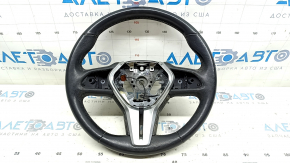 Infiniti Q50 18-20 black leather steering wheel with heating, no buttons, scratches, cracks