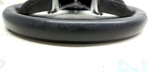 Infiniti Q50 18-20 black leather steering wheel with heating, no buttons, scratches, cracks
