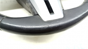 Infiniti Q50 18-20 black leather steering wheel with heating, no buttons, scratches, cracks