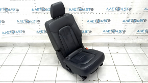 Rear seats, 2nd row, right, Audi Q7 4L 10-15, heated, black leather