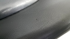 Rear seats, 2nd row, left, Audi Q7 4L 10-15 with seat belt, heated, black leather, dents, scratches, needs cleaning, worn seat belt, missing button cover