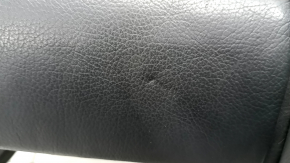 Rear seats, 2nd row, left, Audi Q7 4L 10-15 with seat belt, heated, black leather, dents, scratches, needs cleaning, worn seat belt, missing button cover